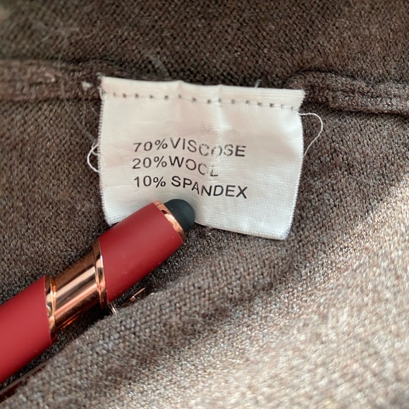 Alexis brown mock neck wool blend sweater Size Medium - Picture 4 of 4